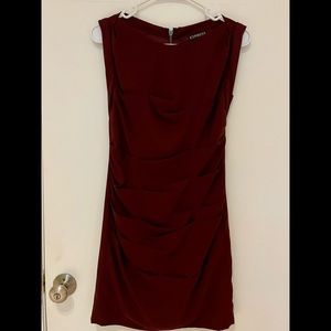 Express Sleeveless dress from Connected, wine red, size 0